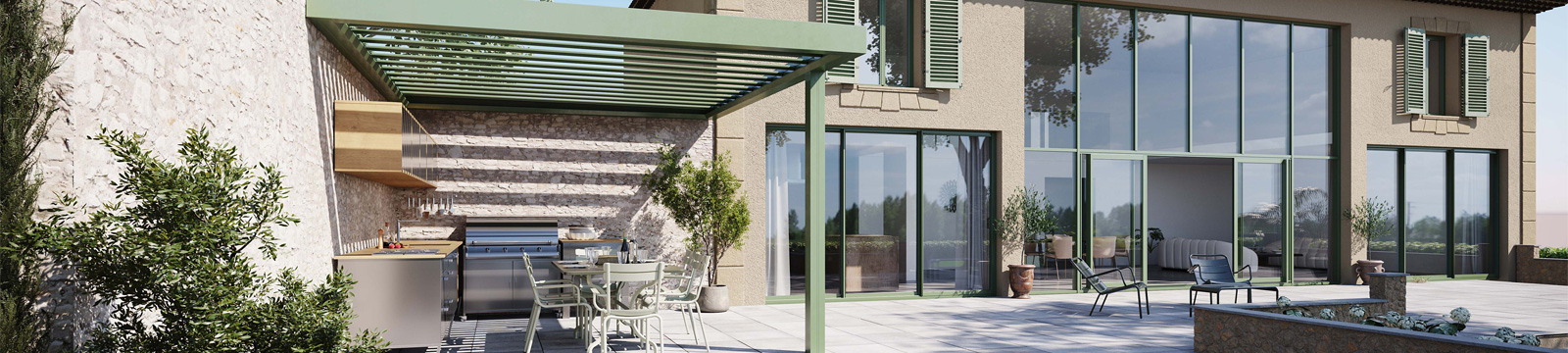 Pergola bioclimatique aluminium pour les particuliers