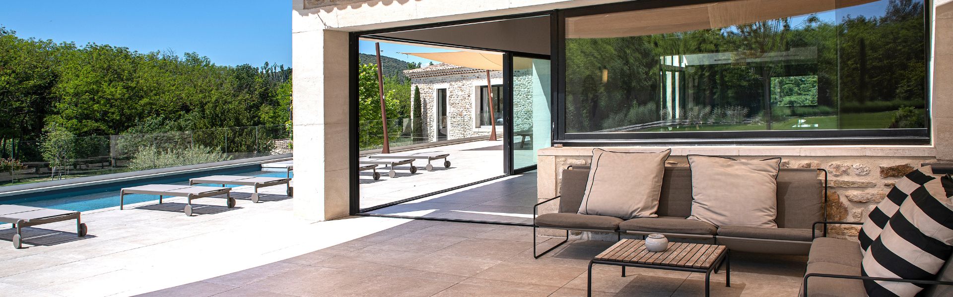 grande baie vitrée Maison Claudie